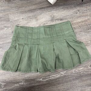 Garage Green Mini Skirt